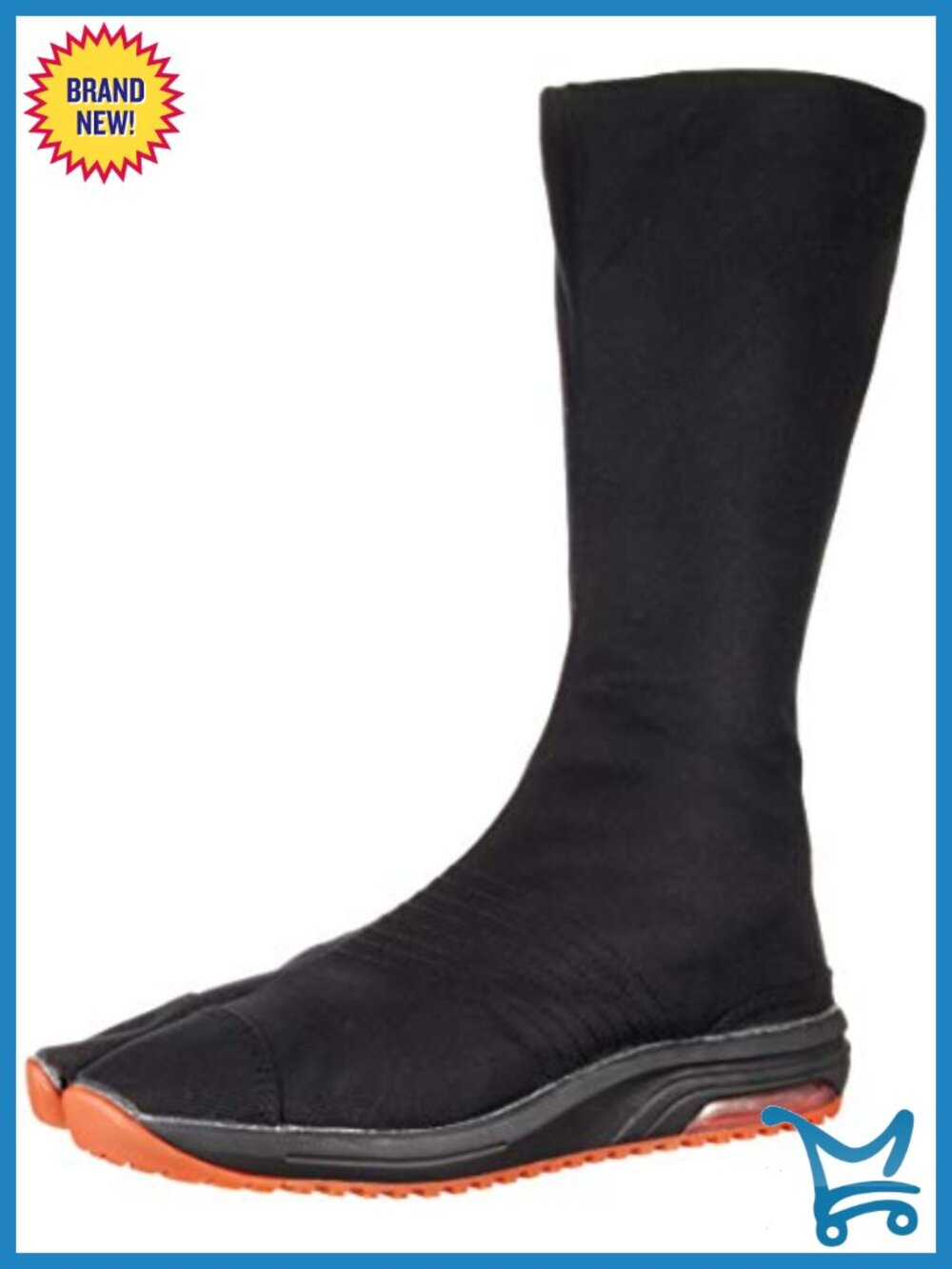 Traditional Japanese Tabi Shoes Air Jog V 12 Clasps Air Cushioned Toe Boots Long